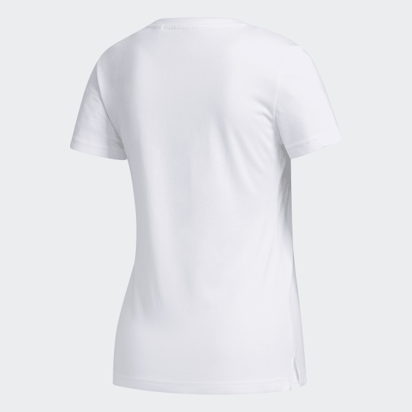 Blanco Camiseta Estampada Circular