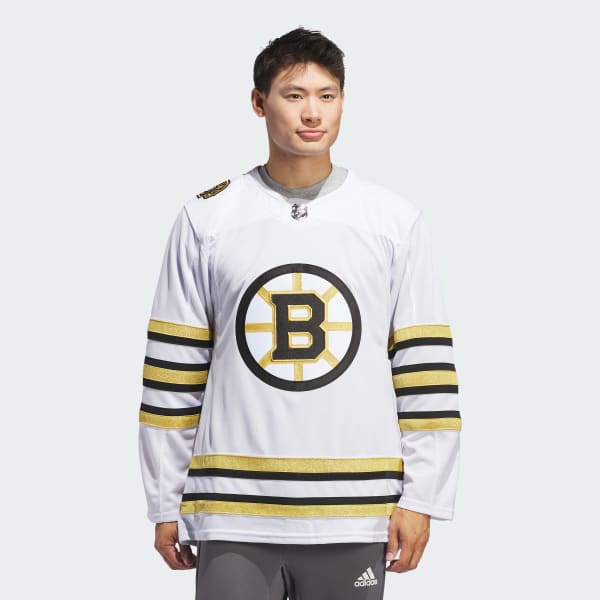 adidas Bruins Anniversary Away Jersey - White, Men's Hockey