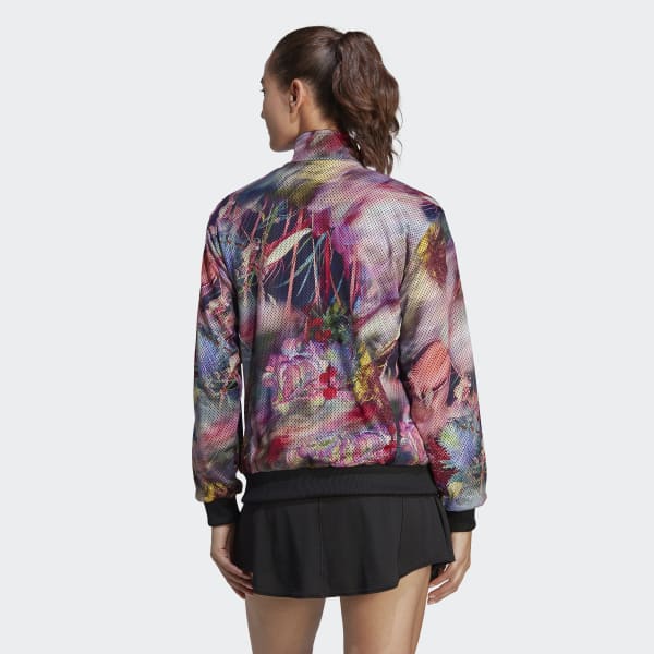Schwarz Melbourne Woven Tennis Jacke