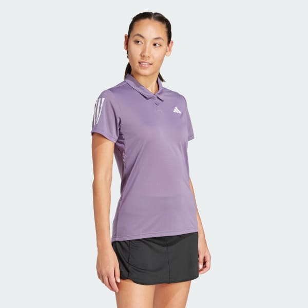 Morado Camiseta Polo Club para Tenis