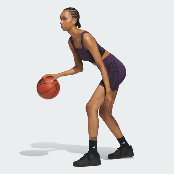 Roxo Shorts Biker adidas Basketball