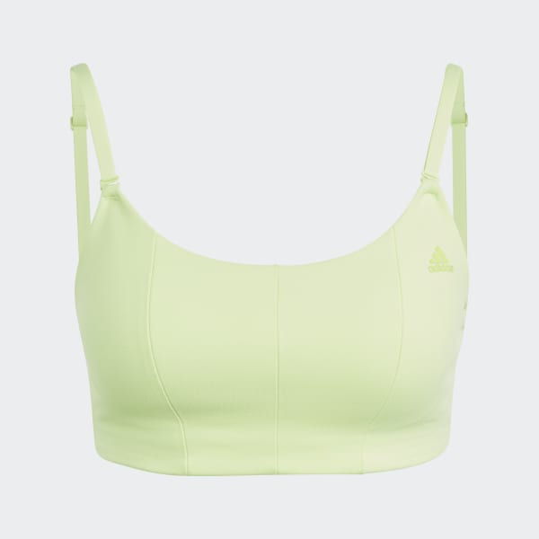 Neon Green UV 50+ Lime Stella Seamless Racerback Sport Yoga Bra