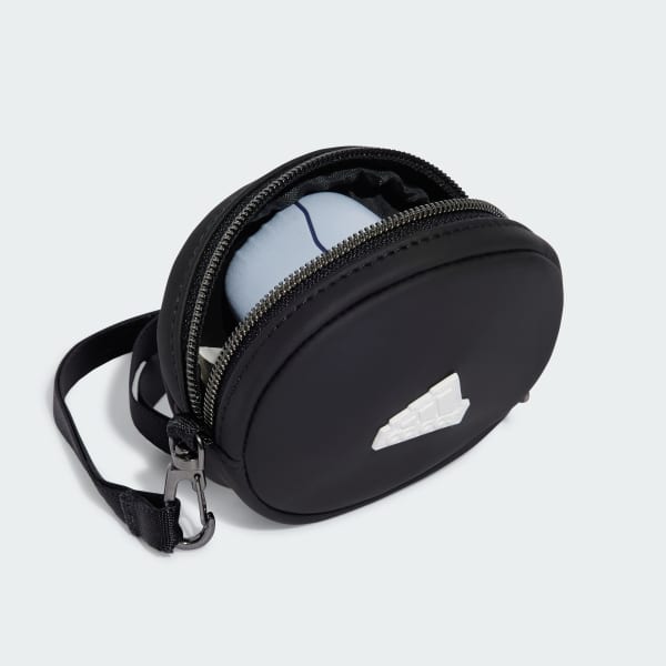 Black adidas Polyurethane Leather Coin Bag