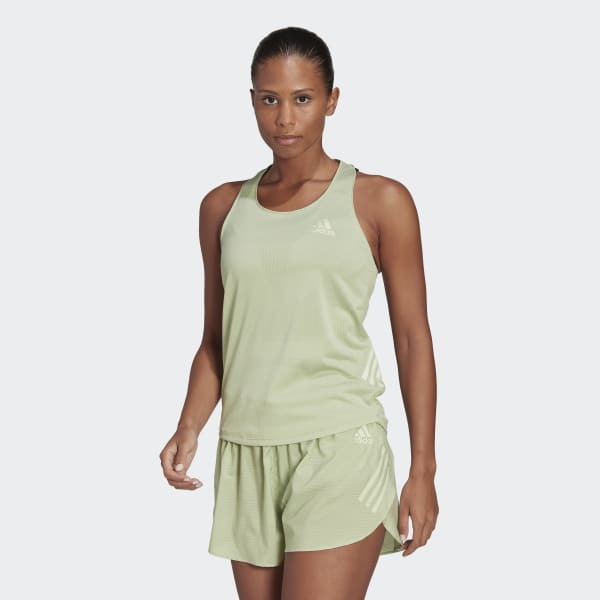 Verde Camisola de Alças para Running Parley Adizero GE693