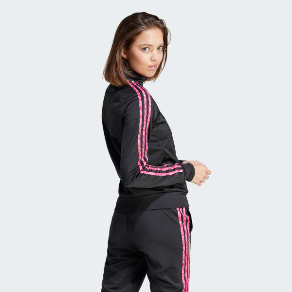 Chaqueta Deportiva Essentials Animal Print Tricot Rayas