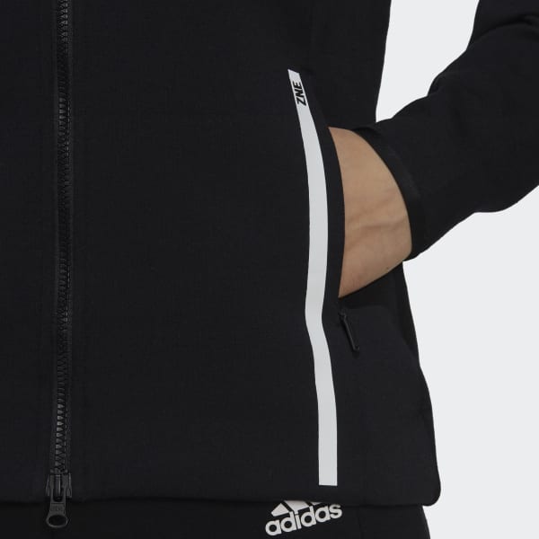 สีดำ เสื้อฮู้ด adidas Z.N.E. Sportswear