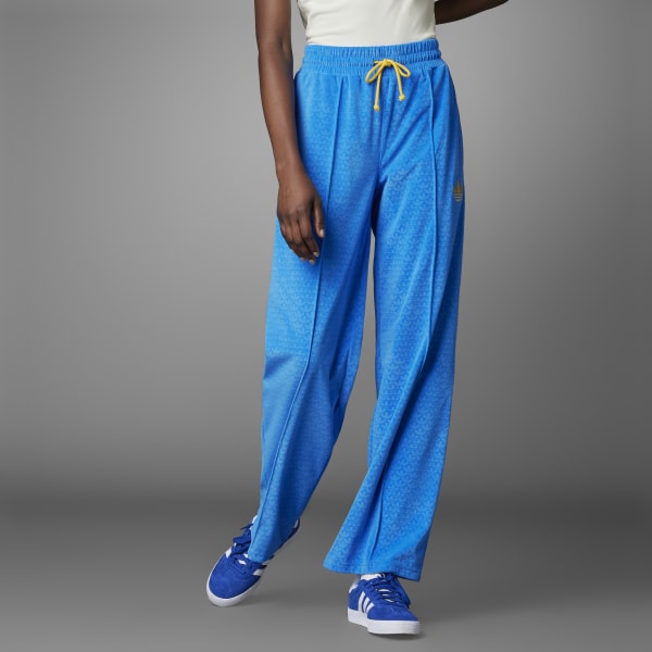 adidas Adicolor Heritage Now Velour Pants - Blue | Women's 