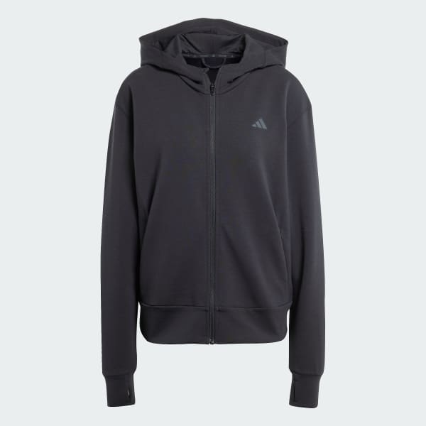 adidas Bluza z kapturem Designed 4 Training Full-Zip - Czerń