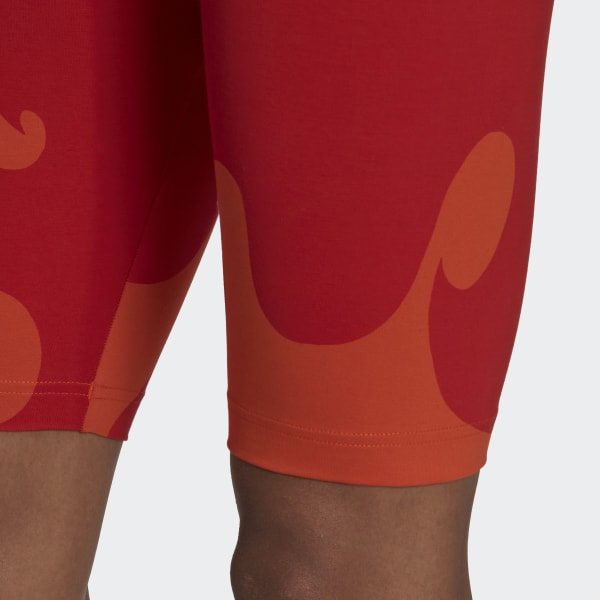 Orange Legging longueur genou côtelé Marimekko