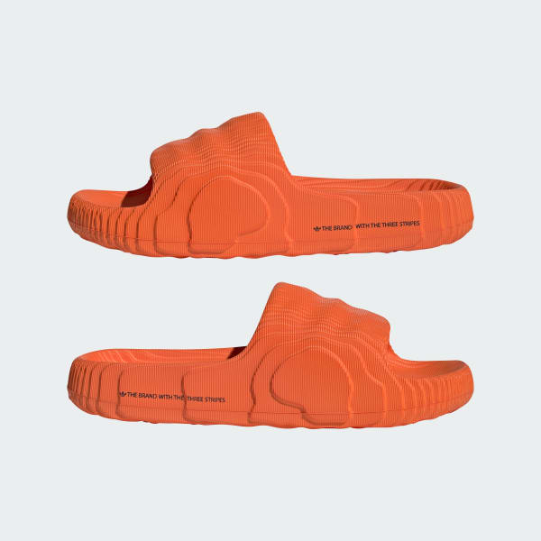 Orange adidas sliders clearance