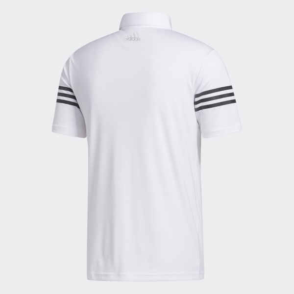white adidas golf shirt