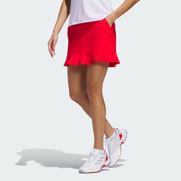 adidas Ultimate365 Frilled Skort - Red | Free Shipping with