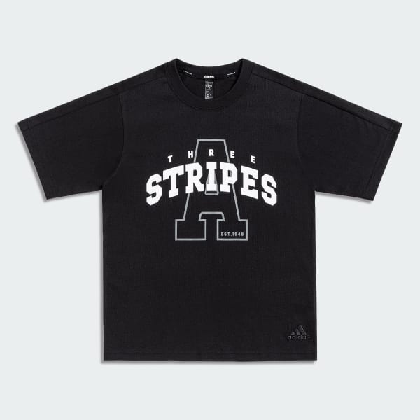 ブラック カレッジ パック ルーズフィット シングルジャージー 半袖Tシャツ キッズ