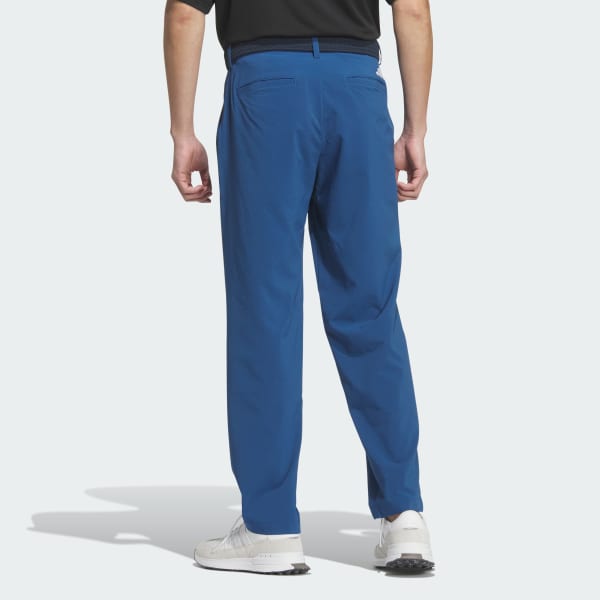 ブルー シアサッカー ロング パンツ