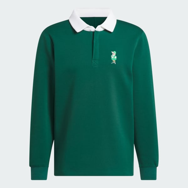 ★★Adairs★★ classic chip graphic rugby shirt JJ4199 adidas Classic Chip Graphic Rugby Shirt - Green | adidas New