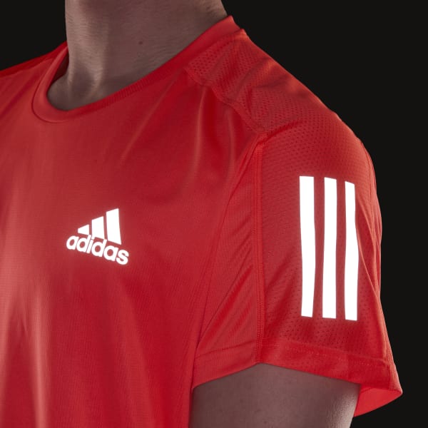 adidas Own the Run Tee - Red | H34491 | adidas US