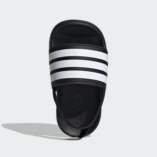 zwart adilette Estrap Badslippers Kids