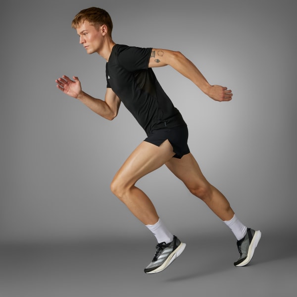 Black Adizero Essentials Running Shorts
