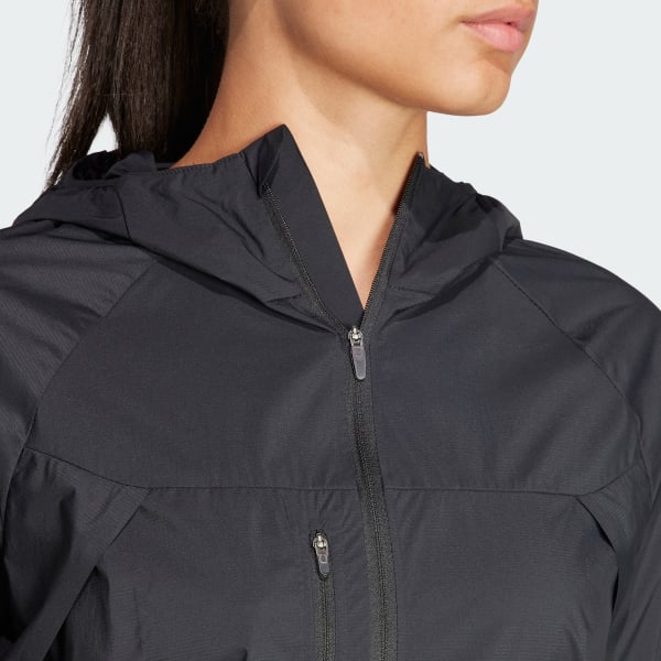 TruePace hooded running jacket in black - Adidas By Stella Mc