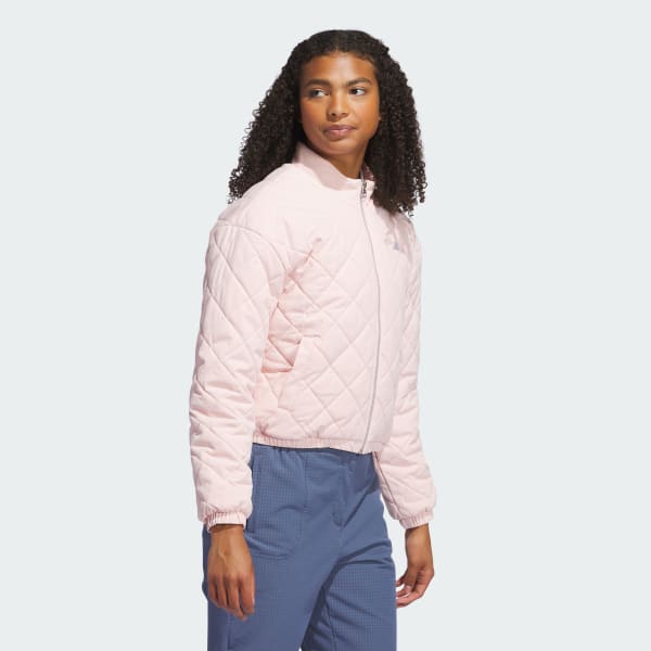 アディダス 【ゴルフ】GO-TO DWR FZショートキルトジャケット - ピンク