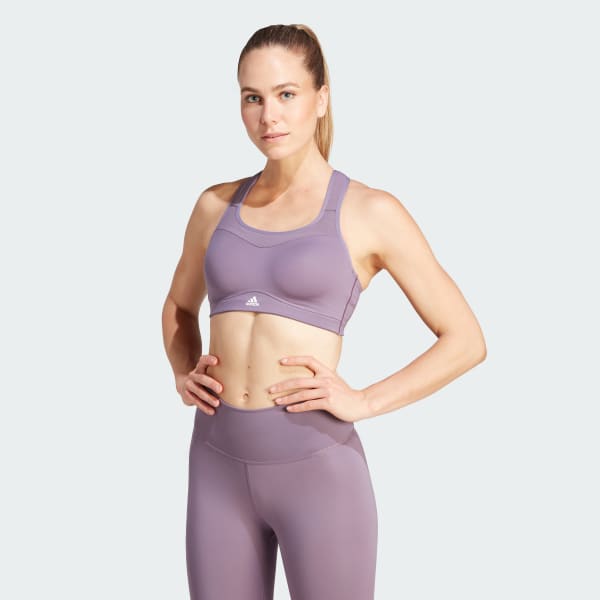 adidas TLRD Impact Training High-Support Bra - Purple