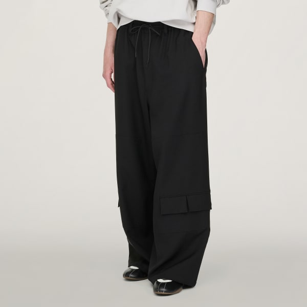 Black Y-3 Sport Uniform Straight Leg Trousers