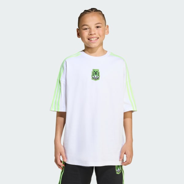 Blanc T-shirt graphique adidas Originals x Minecraft Enfants