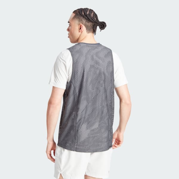 gris T-shirt Tennis Pro Layering