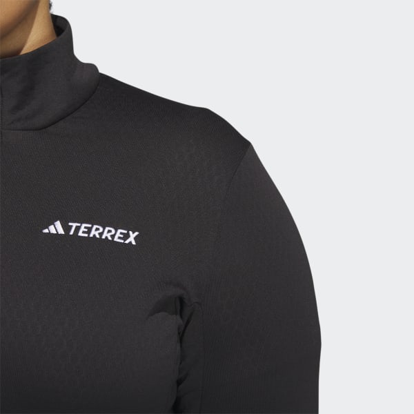 adidas Terrex Multi Light Size) Hiking US Full-Zip Women\'s - (Plus Fleece Black | adidas | Jacket