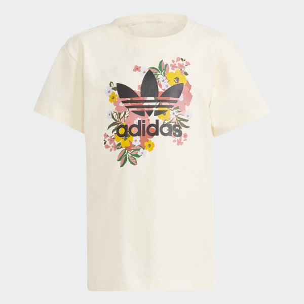 adidas HER Studio London Floral Shorts and Tee Set White adidas Malaysia