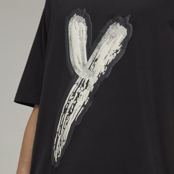 Czerń Y-3 Graphic Logo Short Sleeve Tee