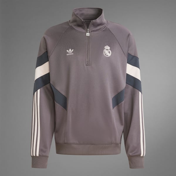 Real madrid half zip shop