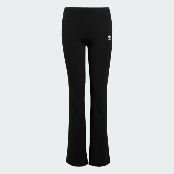 adidas Ribbed Flared Pants Kids - Black | Free Shipping with