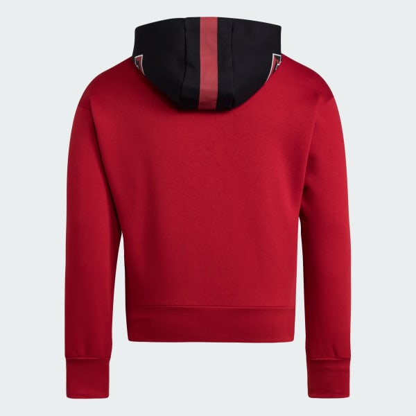 adidas Texas Tech Red Raiders Full Zip Helmet Hoodie - Red | Free