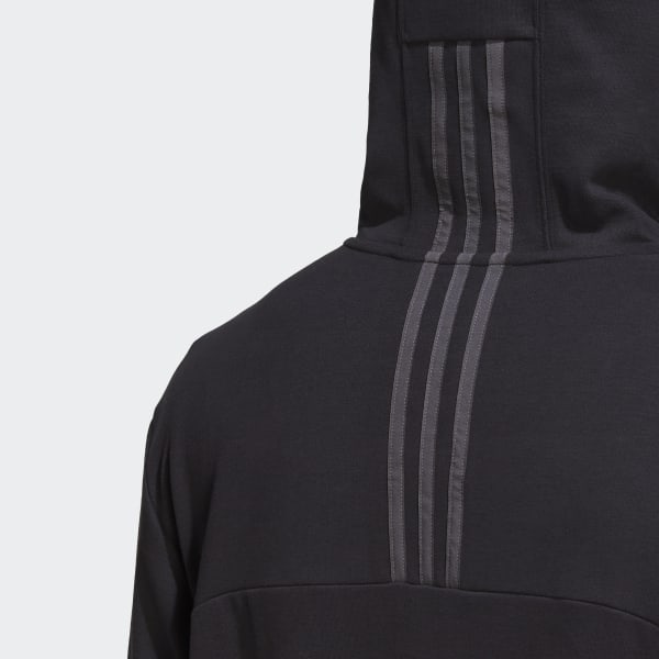 Svart AEROREADY Yoga Full-Zip Hettegenser ID021