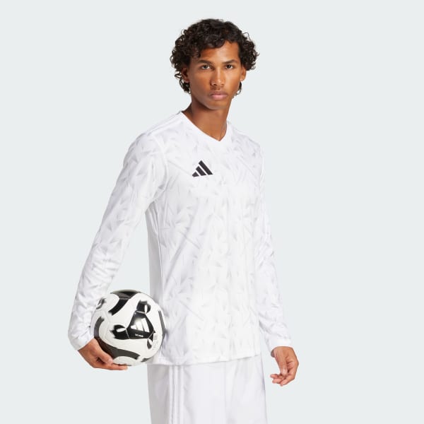 adidas Team Icon 25 Long Sleeve Jersey - White | Free Shipping