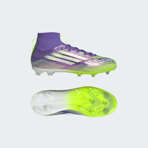 adidas F50 + FG Firm Ground Soccer Cleat Turbo/ Aurora Black