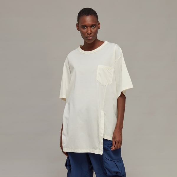 Weiss Y-3 Premium Loose T-Shirt