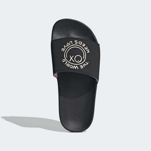 Black Adilette x André Saraiva Slides