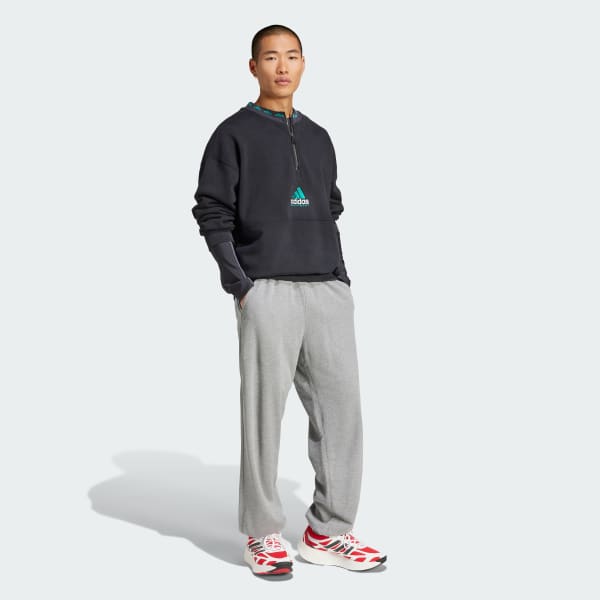 ブラック エキップメント フリース 1/2 ジップ スウェット