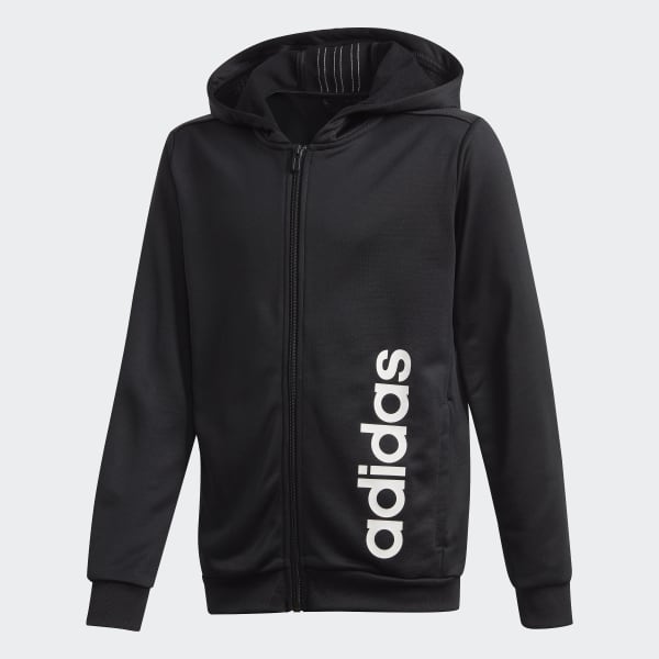 adidas jumper black with white stripes