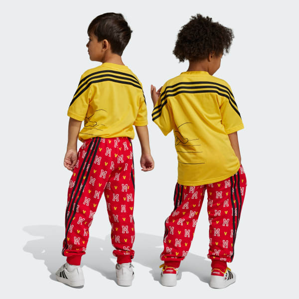Red adidas x Disney Mickey Mouse Pants