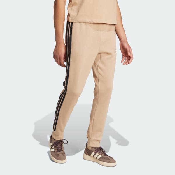 Braun Essentials 3-Streifen Fleecehose