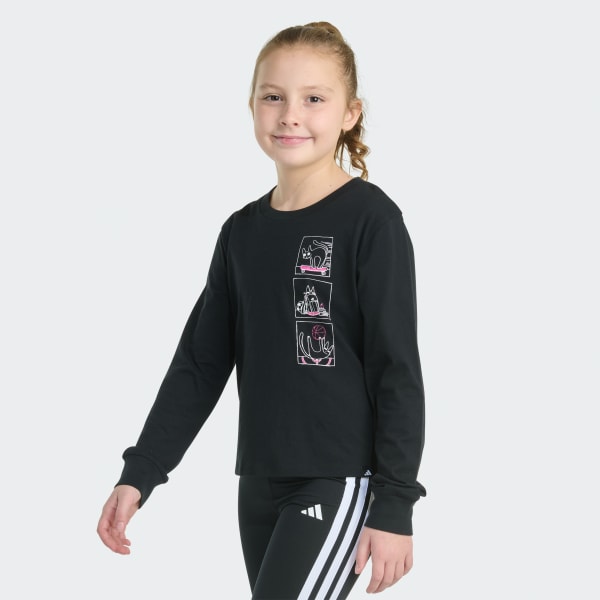 Black Long Sleeve Regular Fit Tee

