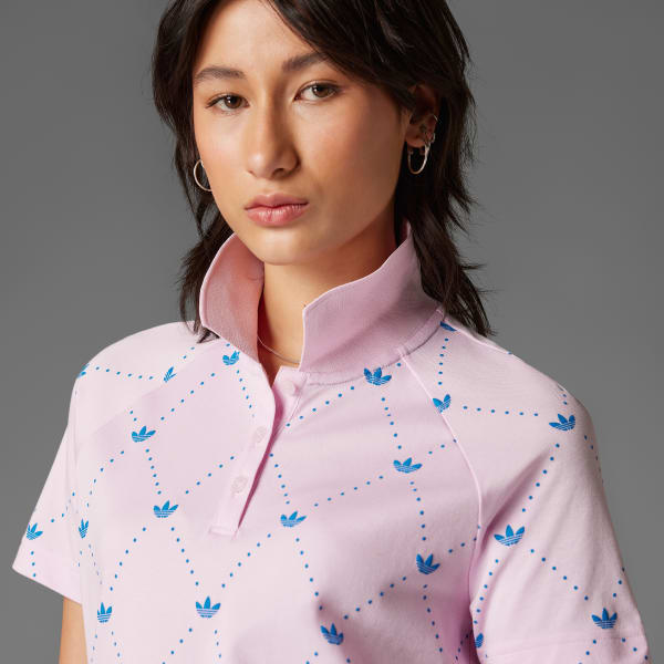 Pink Originals Printed Trefoil Polo Shirt