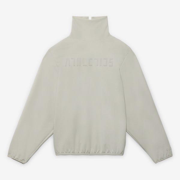 Beige Fear of God Athletics Suede Fleece Mock Neck