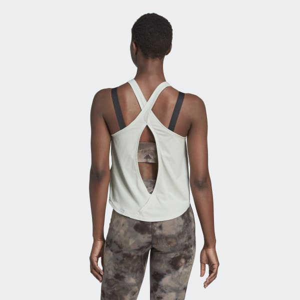 Everyday Yoga Radiant Cheetah Strappy Back Support Tank at