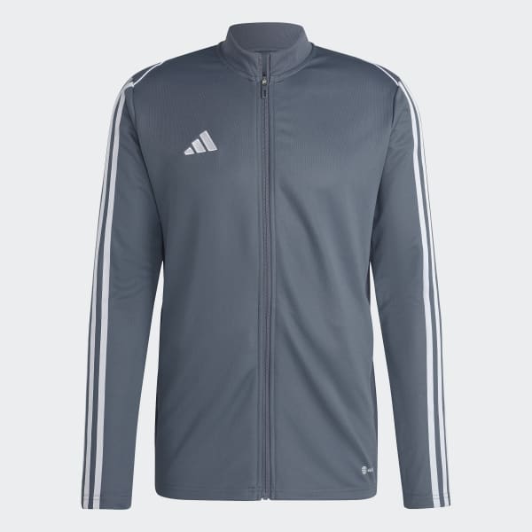 adidas Tiro 23 League Training Jacket - Grey | Men's Soccer