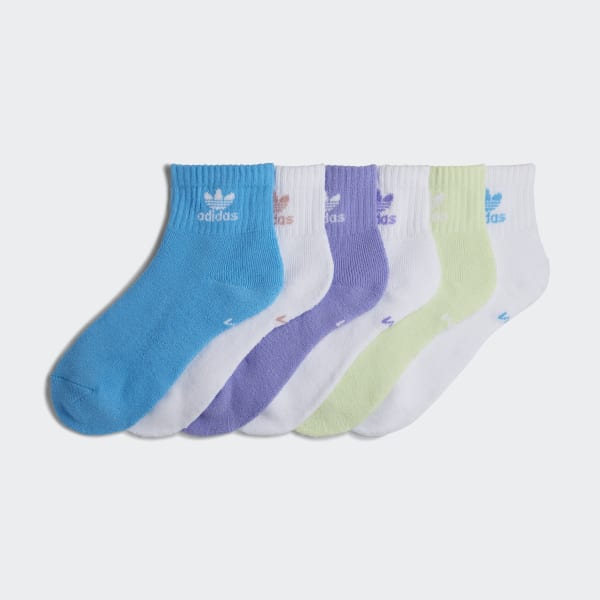 adidas Quarter Socks 6 Pairs - White | kids lifestyle | adidas US