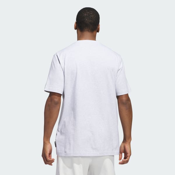 Gris Polera Basketball Escudo Estampada 